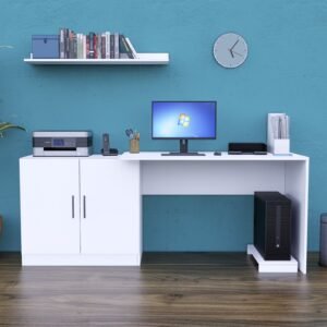 Escritorio de Oficina 188 cm Blanco Innovaciones Lumik