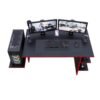 Escritorio Gamer GameDesk7 136cm Negro