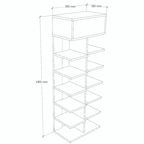 Zapatera ZTB01 50cm Blanco