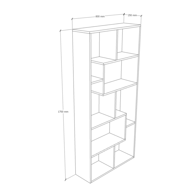 Estante 170 cm Blanco – Innovaciones Lumik