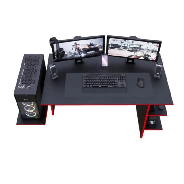 Escritorio Gamer GameDesk7 136cm Negro