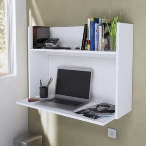 Escritorio Empotrado de Oficina 90 cm Blanco Innovaciones Lumik