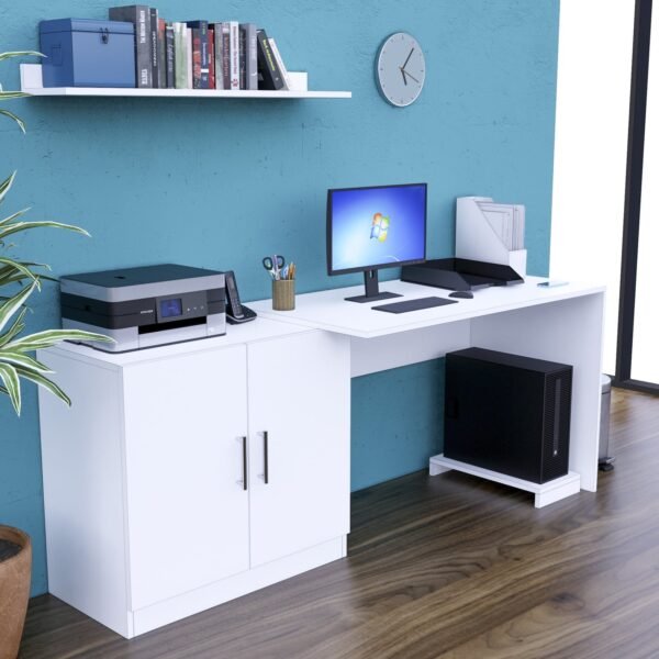 Escritorio Oficina ZB01 188cm Blanco