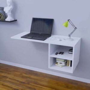 Escritorio Empotrado de Oficina 100 cm Blanco Innovaciones Lumik
