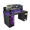 Escritorio Gamer GameDesk23 150cm Negro