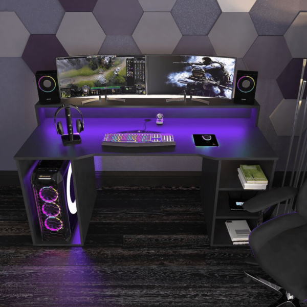 Escritorio Gamer GameDesk23 150cm Negro