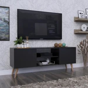Centro de TV 150 cm Negro – Innovaciones Lumik