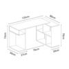 Escritorio Gamer GameDesk16 133 X 80 Cm Negro