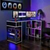 Escritorio Gamer GameDesk16 133 X 80 Cm Negro