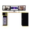 Escritorio Gamer GameDesk18 133 X 80 Cm Negro