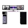 Escritorio Gamer GameDesk16 133 X 80 Cm Negro