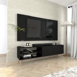 Centro de TV 200 cm Negro – Innovaciones Lumik