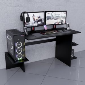 Escritorio Gamer 136 cm Negro Innovaciones Lumik