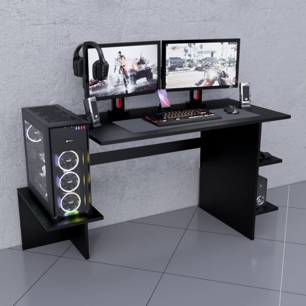 Escritorio Gamer 136 cm Negro Innovaciones Lumik