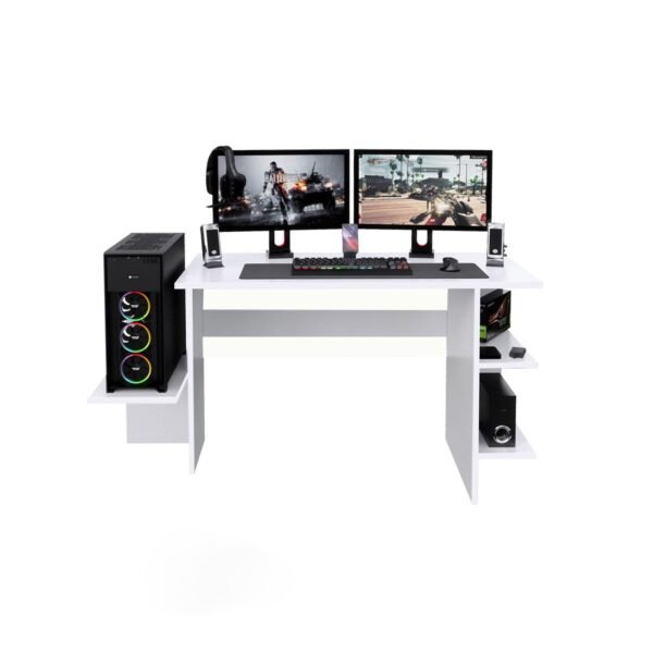 Escritorio Gamer GameDesk8 136cm Blanco