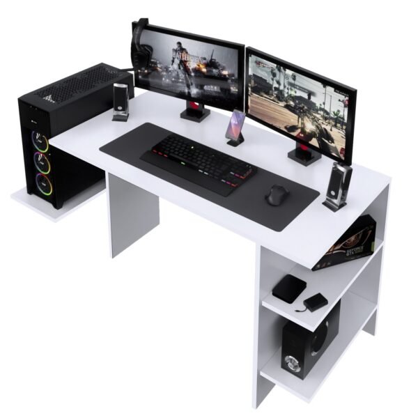 Escritorio Gamer GameDesk8 136cm Blanco