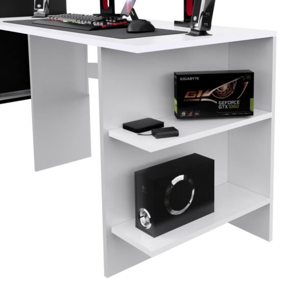 Escritorio Gamer GameDesk8 136cm Blanco