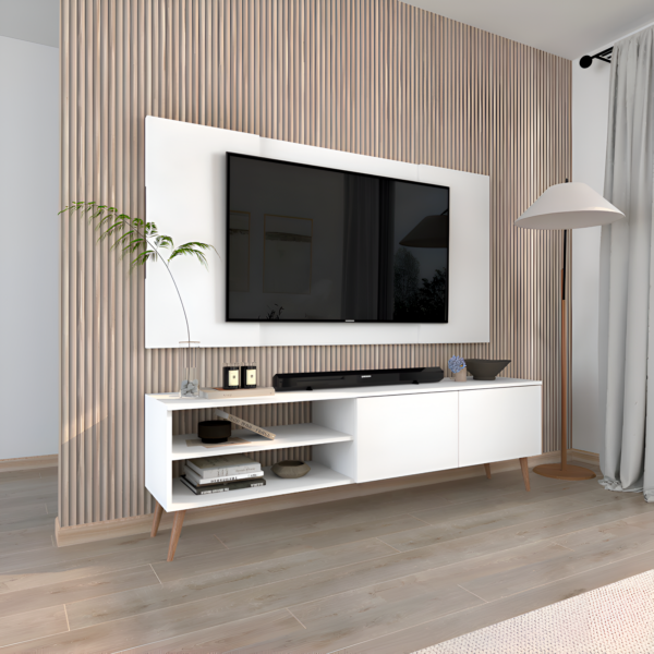 Centro de TV 200 cm Blanco – Innovaciones Lumik