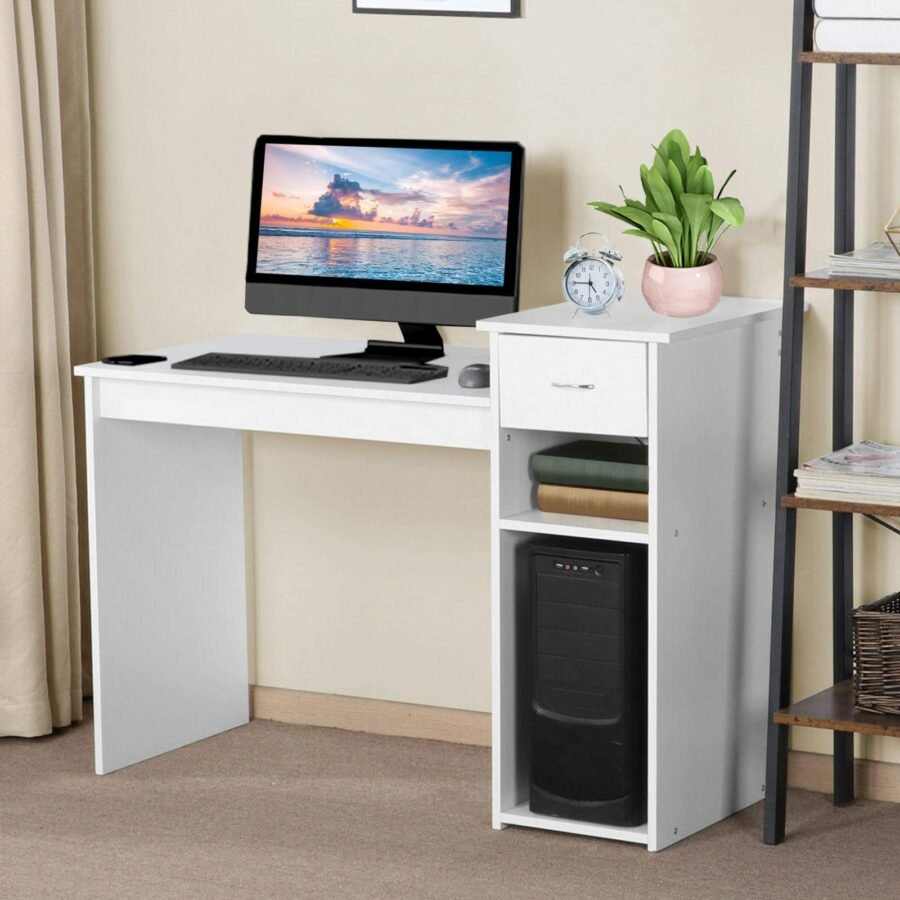 Escritorio de Oficina 120 cm Blanco Innovaciones Lumik