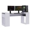 Escritorio Gamer 180 cm Blanco Innovaciones Lumik