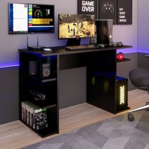 Escritorio Gamer 120 cm Negro Innovaciones Lumik