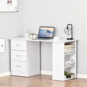 Escritorio de Oficina 125 cm Blanco Innovaciones Lumik