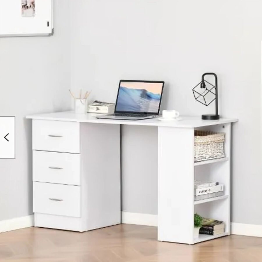 Escritorio de Oficina 125 cm Blanco Innovaciones Lumik