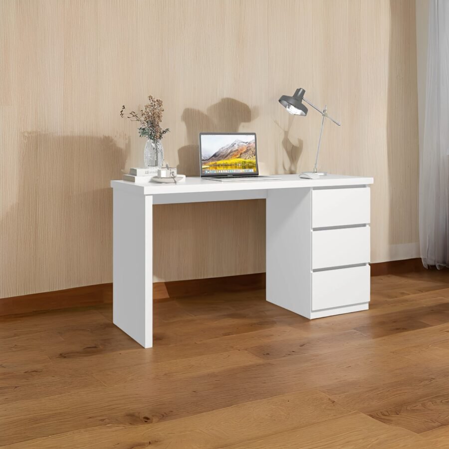 Escritorio de Oficina 130 cm Blanco Innovaciones Lumik