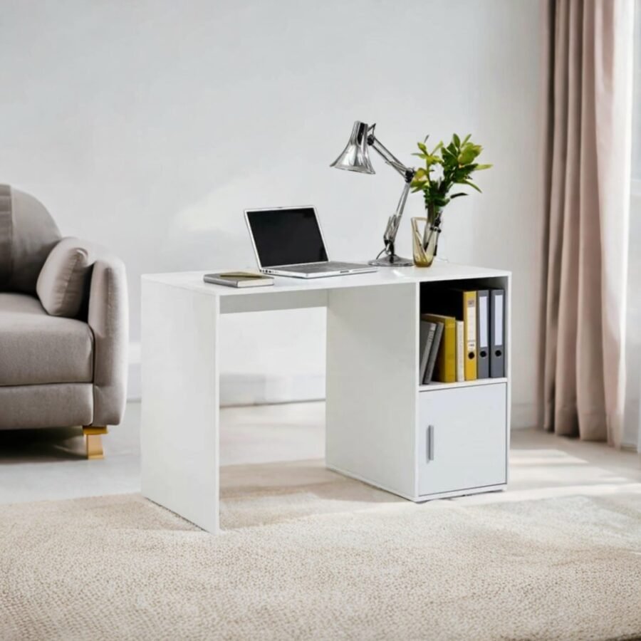 Escritorio de Oficina 120 cm Blanco Innovaciones Lumik