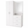 Ropero Blanco 180 cm con Tocador y Cajones – Closet Organizador para Dormitorio | Innovaciones Lumik