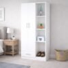 Ropero Blanco 180 cm con Estantes Laterales y Cajón – Closet Organizador | Innovaciones Lumik