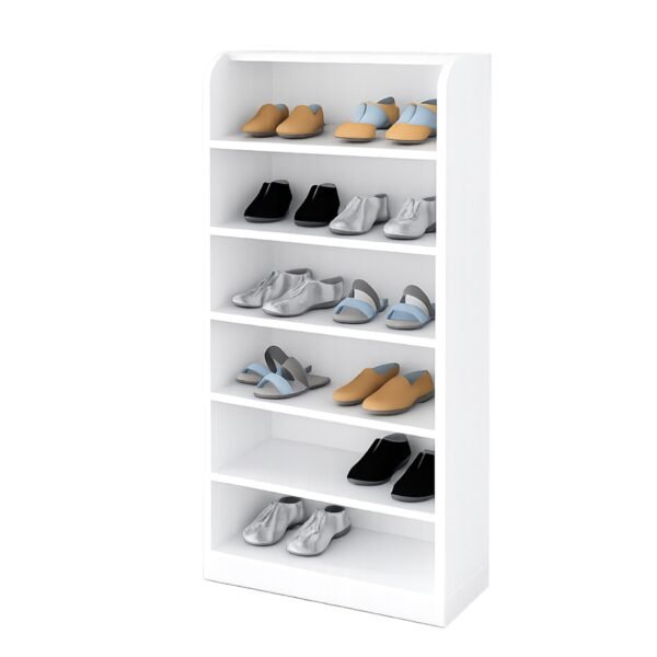 Zapatera Blanca 135 cm con Repisas – Organizador de Zapatos | Innovaciones Lumik