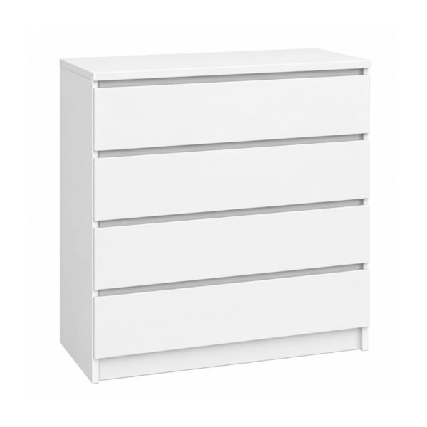 Cómoda Blanca de 4 Cajones 80 cm | Innovaciones Lumik